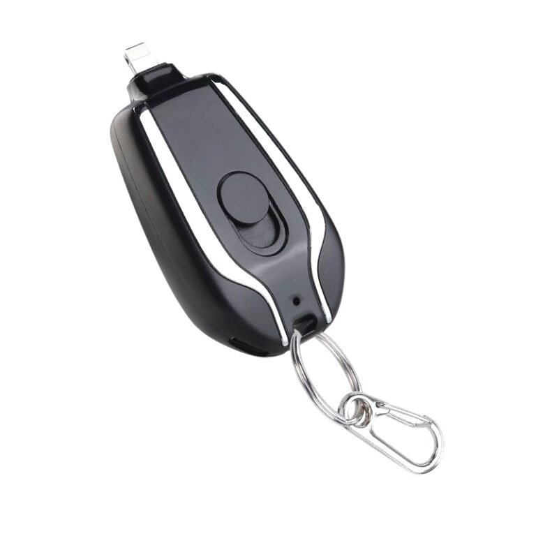 Mini Câble de Charge Rétractable 3-en-1 avec Porte-Clés